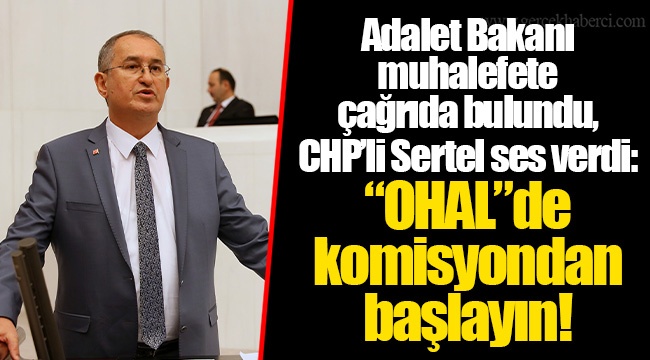 CHP’li Sertel ses verdi: “OHAL”de komisyondan başlayın!
