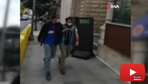 Değnekçinin para pazarlığı kamerada