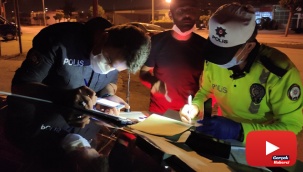 Denetimden kaçan alkollü sürücü polisi çileden çıkardı