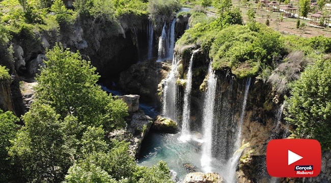 Doğa harikası Hadim Yerköprü Şelalesi tam kısıtlama sonrası ziyaretçileri bekliyor