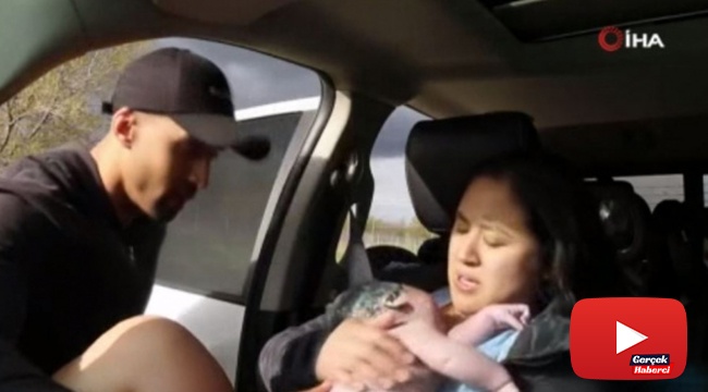 Doğum sancısı tuttu, ücretli otobanda doğum yaptı