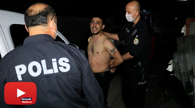 'Dur' ihtarına uymayıp kaçtı, yakalanınca 'Polis benim baş tacım' dedi