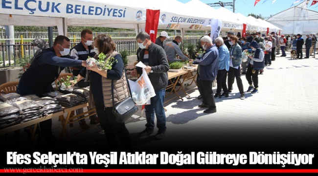 Efes Selçuk’ta Yeşil Atıklar Doğal Gübreye Dönüşüyor