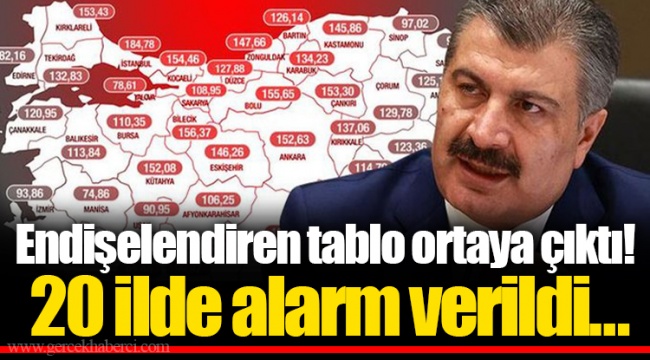 Endişelendiren tablo ortaya çıktı! 20 ilde alarm verildi…