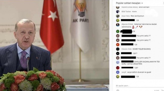Erdoğan'ın gençlerle buluştuğu yayına '128 milyar dolar nerede?' yorumları yağdı