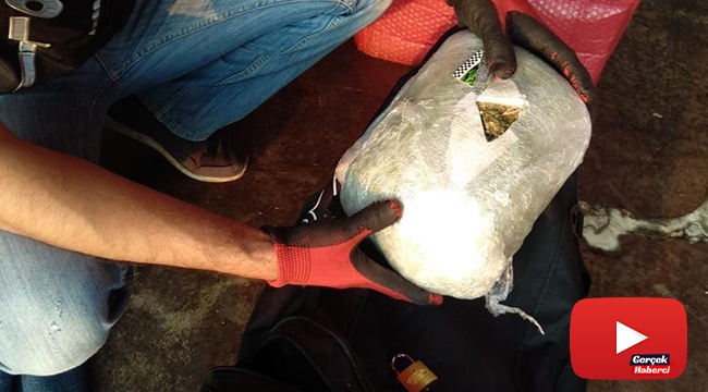 Ev eşyası yüklü kamyondan 175 kilo 500 gram esrar çıktı