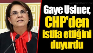 Gaye Usluer, CHP'den istifa ettiğini duyurdu