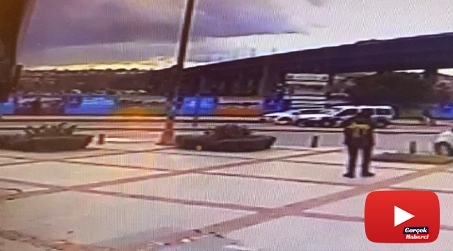 Havada takla atan genç kadın yere savruldu