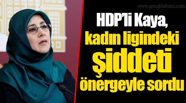 HDP’li Kaya, kadın ligindeki şiddeti önergeyle sordu