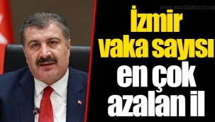 İzmir vaka sayısı en çok azalan il