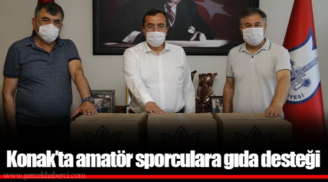 Konak’ta amatör sporculara gıda desteği