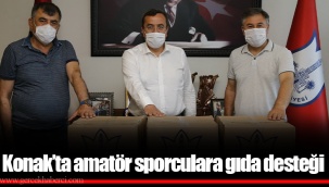 Konak’ta amatör sporculara gıda desteği