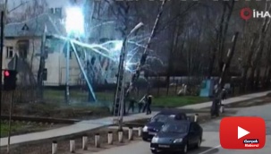 Kopan elektrik tellerinin altında kalmaktan son anda kurtuldular