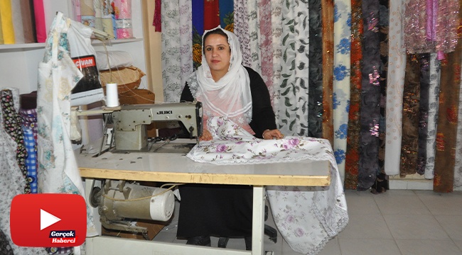 Mikro kredi ile kendi işini kuran 5 çocuk annesi, eşini de yanına yardımcı olarak aldı