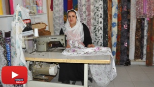 Mikro kredi ile kendi işini kuran 5 çocuk annesi, eşini de yanına yardımcı olarak aldı