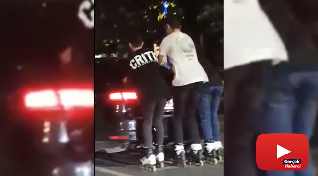 Patenli gençlerin tehlikeli yolculuğu kamerada