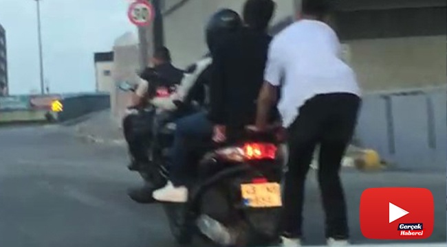 Patenli gençlerin tehlikeli yolculuğu kamerada