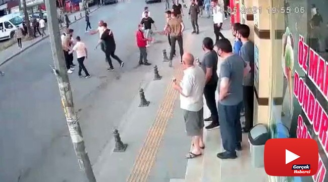 Pendik’te drift yapan magandalar ile vatandaşlar arasında kavga