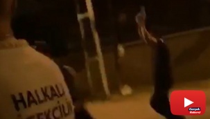 Polis kavgaya karışanları havaya ateş açarak ayırdı: O anlar kamerada