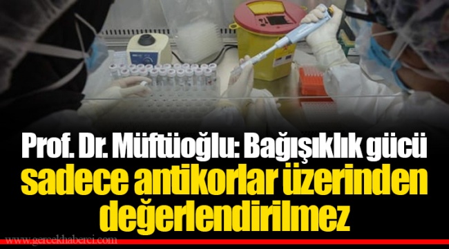 Prof. Dr. Müftüoğlu: Bağışıklık gücü sadece antikorlar üzerinden değerlendirilmez