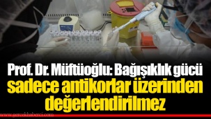Prof. Dr. Müftüoğlu: Bağışıklık gücü sadece antikorlar üzerinden değerlendirilmez