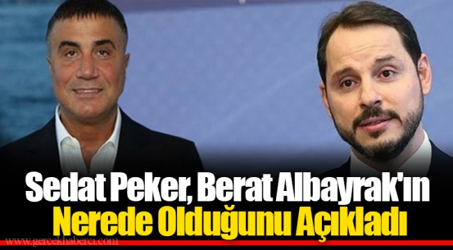 Sedat Peker, Berat Albayrak'ın Nerede Olduğunu Açıkladı