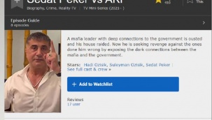 Sedat Peker'in videoları IMDb'de listelenmeye başlandı