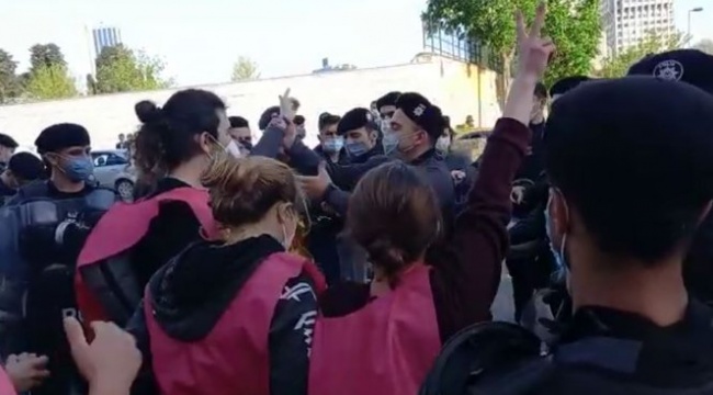 Taksim'e çıkmak isteyen Sosyalist Dayanışma Platformu üyelerine polis müdahalesi: Çok sayıda gözaltı