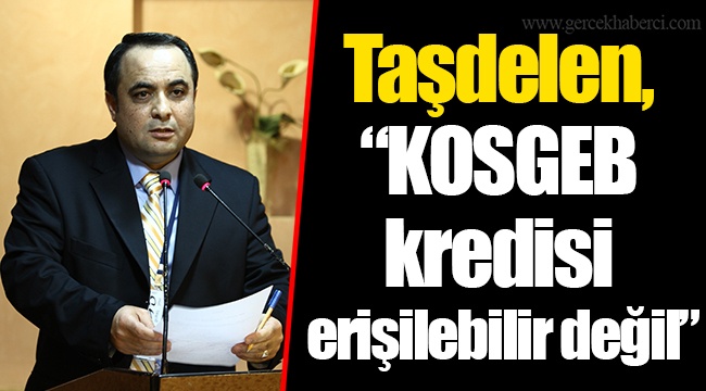 Taşdelen, “KOSGEB kredisi erişilebilir değil”