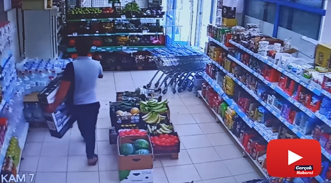 Televizyonu böyle çalıp kaçtı