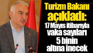 Turizm Bakanı açıkladı: 17 Mayıs itibarıyla vaka sayıları 5 binin altına inecek