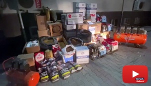 Üstü kozmetik dükkanı, altı kaçak sigara imalathanesi