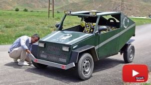 Yüksekovalı çoban 20 litre benzinle 150 kilometre giden ‘Hummer’ tarzı araba yaptı