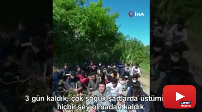 Yunan unsurlarının dövüp aç bıraktığı 35 göçmen kurtarıldı