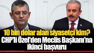 10 bin dolar alan siyasetçi kim? CHP'li Özel'den Meclis Başkanı'na ikinci başvuru