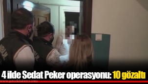 4 ilde Sedat Peker operasyonu: 10 gözaltı
