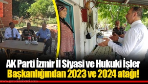 AK Parti İzmir İl Siyasi ve Hukuki İşler Başkanlığından 2023 ve 2024 atağı!