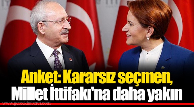 Anket: Kararsız seçmen, Millet İttifakı'na daha yakın