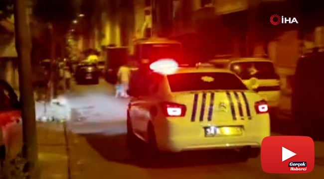 Asker konvoyunu polis ekipleri anons yaparak dağıttı