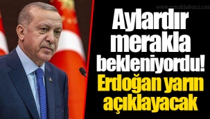 Aylardır merakla bekleniyordu! Erdoğan yarın açıklayacak