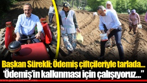 Başkan Sürekli; Ödemiş çiftçileriyle tarlada…