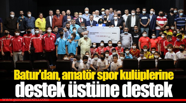 Batur'dan, amatör spor kulüplerine destek üstüne destek