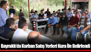 Bayraklı’da Kurban Satış Yerleri Kura İle Belirlendi