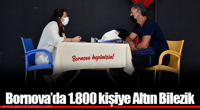 Bornova’da 1.800 kişiye Altın Bilezik 