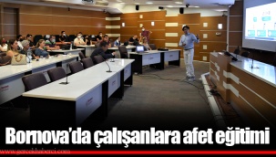 Bornova’da çalışanlara afet eğitimi