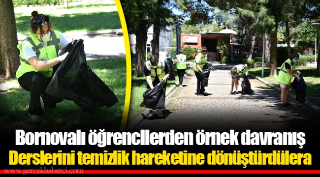 Bornovalı öğrencilerden örnek davranış