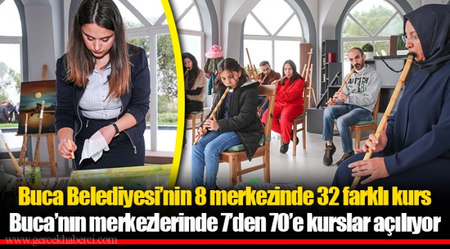 Buca Belediyesi’nin 8 merkezinde 32 farklı kurs 