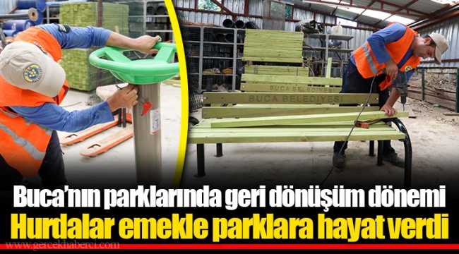 Buca’nın parklarında geri dönüşüm dönemi 