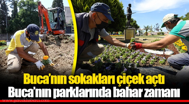 Buca’nın sokakları çiçek açtı