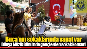 Buca’nın sokaklarında sanat var